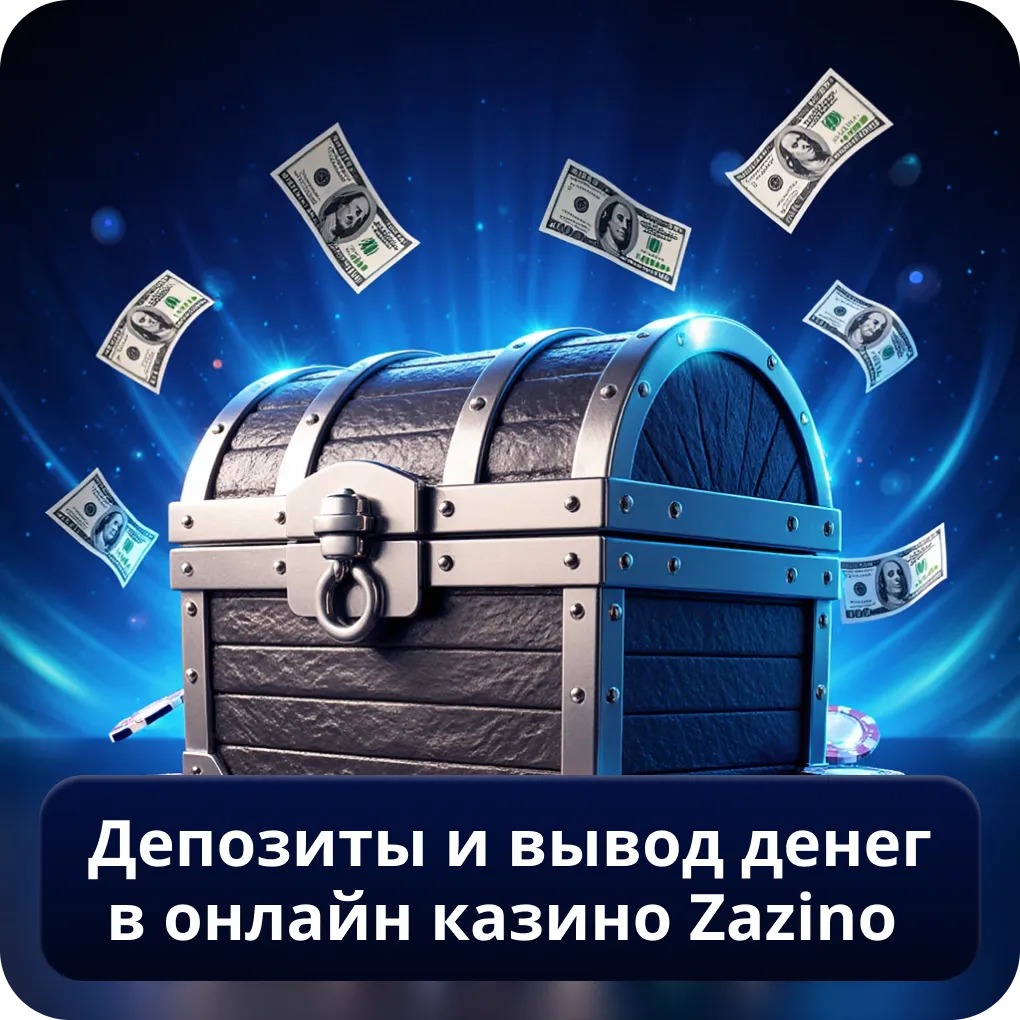 Депозиты и вывод денег в Онлайн Казино Zazino